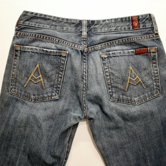 7 for all mankind Jeans size 28 Boot Cut RN#65199 B54 - Picture 10 of 14